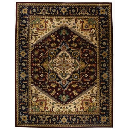 Safavieh 9 x 12 ft. Large Rectangle- Traditional Heritage Red Hand Tufted Rug HG625A-912